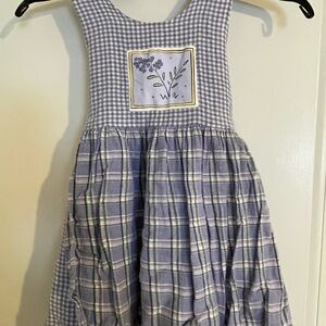 Purple Gingham Mullberrybush 100%cotton Kids Dress